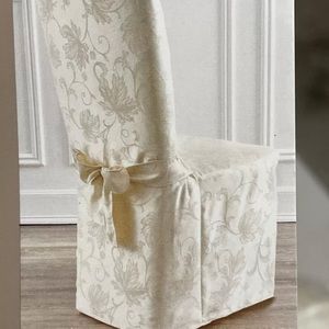 ♥️ 3/30 NWOT Damask Chair Cover Dining Room New